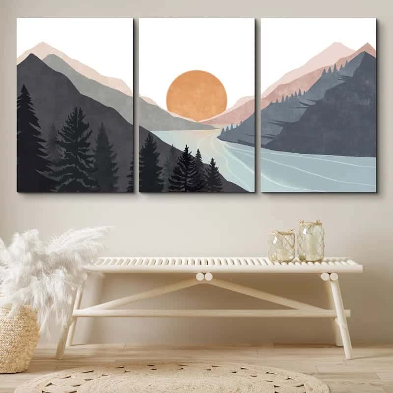 Landscape Artwork | Nature Wall Art | Trio, A2 at XILEF Art